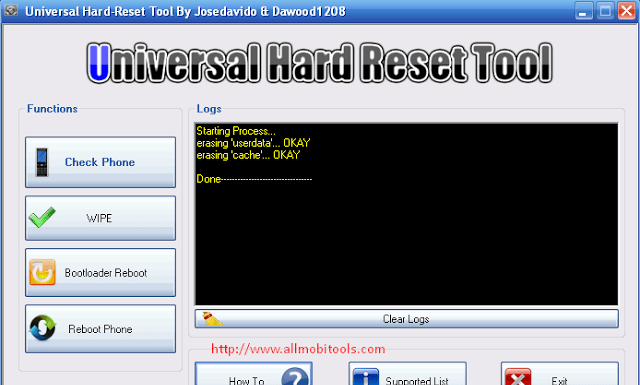 Universal Hard Reset Tool