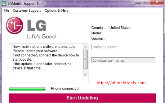 LG Mobile Support Tool Download Latest 2023 for Windows 7/8/10
