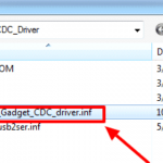 Install Android CDC Driver Manually