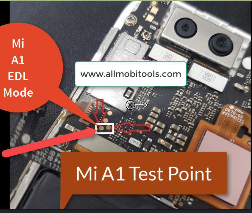 Xiaomi Mi A1 EDL Point – Boot Mi A1 Into EDL Mode Using Test Point